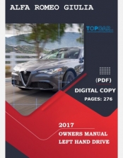 ALFA ROMEO GIULIA 2017 OWNERS MANUAL